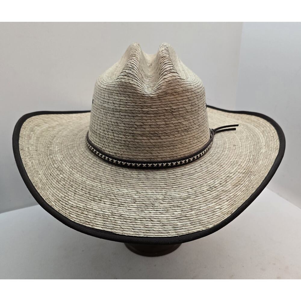 Resistol Jason Aldean Western Cowboy Hat Size US XL Straw with Band - Picture 2 of 11